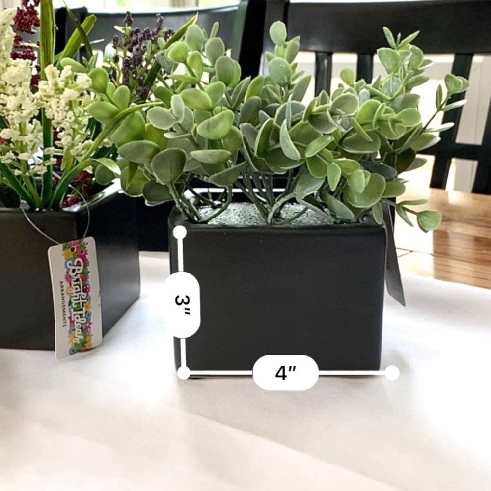NWT set of 2 artificial plant arrangements in pots - Picture 5 of 5